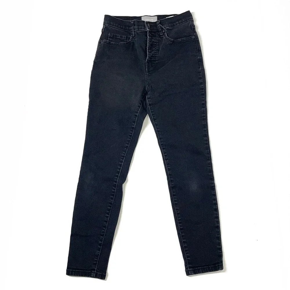 Everlane Black Wash The High Rise Ankle Skinny Denim Size 28